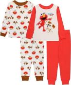 Sesame Street Toddler Boys Elmo & Tango 4pc Pajama Pant Set Size 2T 3T 4T
