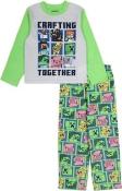Minecraft Boys Crafting Together 2-Piece Pajama Pant Set Size 6 8 10 12 $38