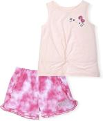 Hello Kitty Girls 2-Piece Fashion Tank Top and Short Set Size 4T 5/6 6X 8/10