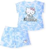 Hello Kitty Girls 2-Piece Fashion Tee and Short Set Size 3T 4T 5/6 6X 7 8/10 12