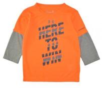 Under Armour Infant Boys L/S Orange Here To Win Top Size 18M 