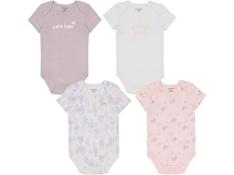Calvin Klein Girls 4 Pieces Pack Bodysuit Size 0/3M, 3/6M