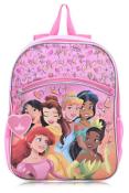 Disney Princess Little Girls Pink 16 inch Backpack