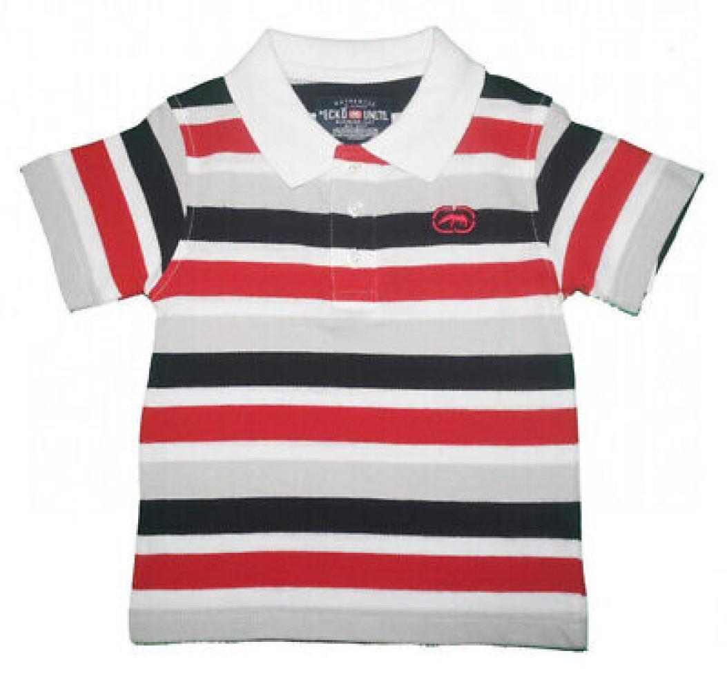 Ecko Unltd. Toddler Boys S/S Ecko Red Striped Polo Size 2T 3T 4T