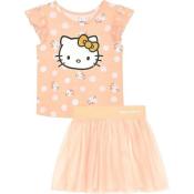 Hello Kitty Girls 2-Piece T-Shirt and Skirt Set Yellow