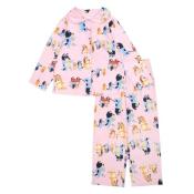 Bluey Toddler Girls' 2-Piece Button Down Sleepwear Pajama Set 2T 3T 4T