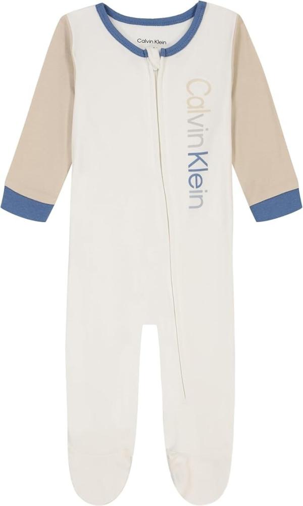 Calvin Klein Infant Boys Beige Coverall Size 0/3M 3/6M 6/9M