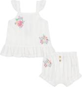 Juicy Couture Infant Girls White 2pc Set Size 3/6M 6/9M 12M 18M 24M
